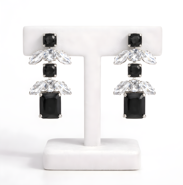 NNET002 ZYN Rectangular Tear Tops Silver Plated