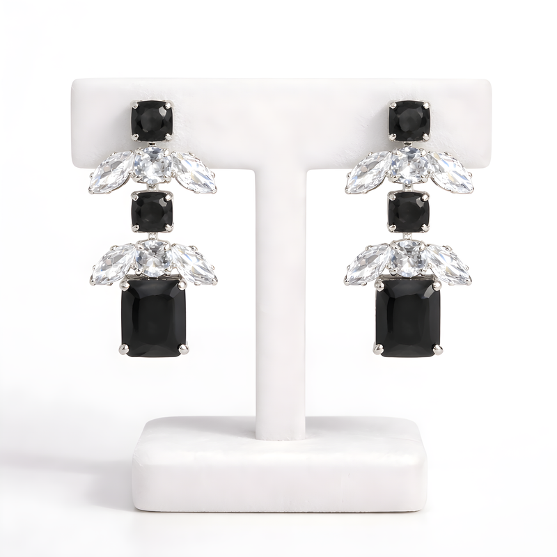 NNET002 ZYN Rectangular Tear Tops Silver Plated