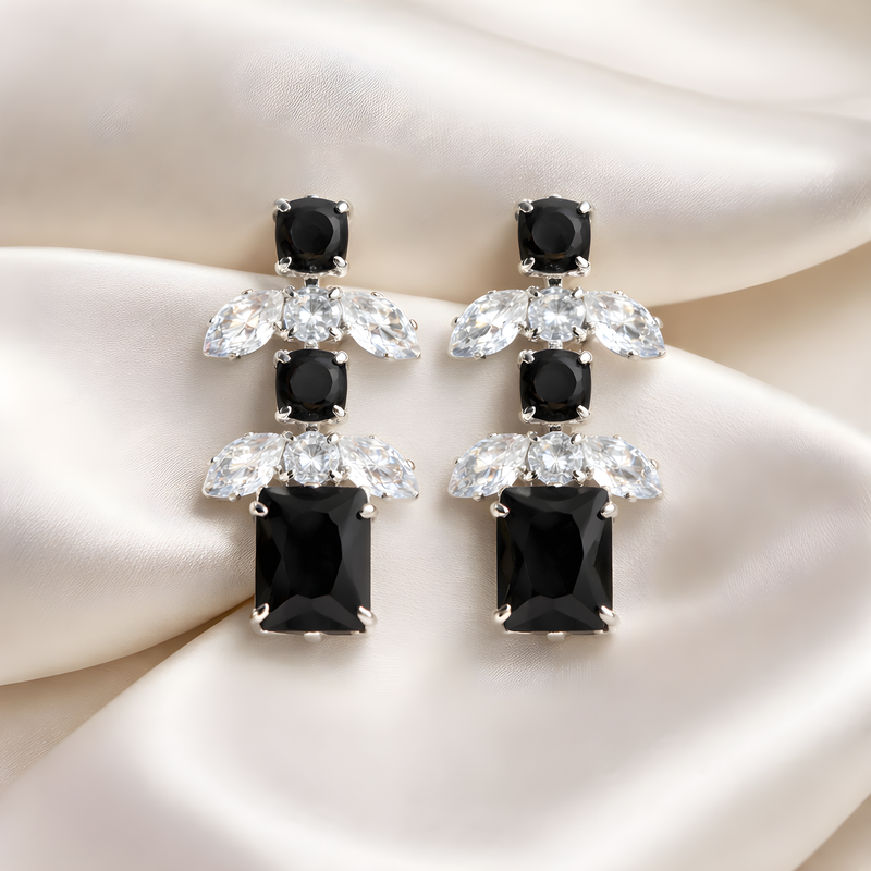NNET002 ZYN Rectangular Tear Tops Silver Plated
