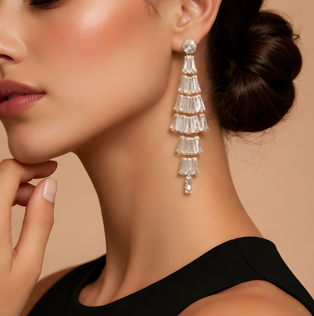 NNED005 ZYN Chandelier Tassel Drop Earrings
