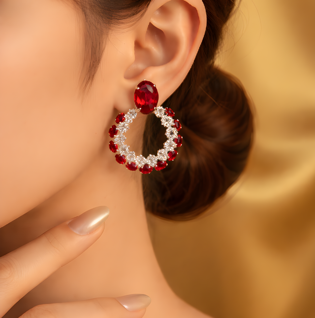 NNED010 ZYN Round Pear Drop Earrings