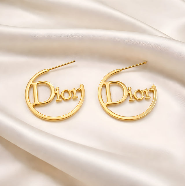 NNEH001 ZYN Vintage Dior Ear Hoops