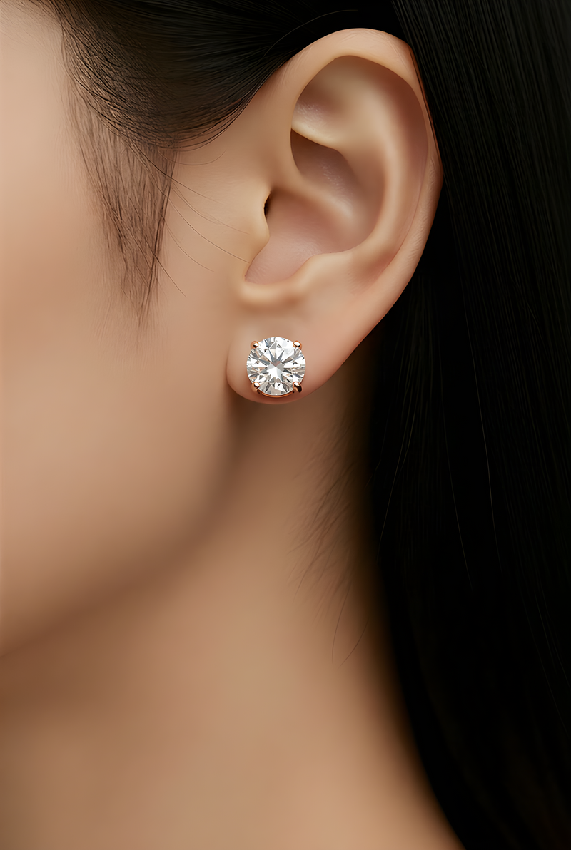 NNEH004 ZYN C & Round Shape Ear Hoops 3 Sets