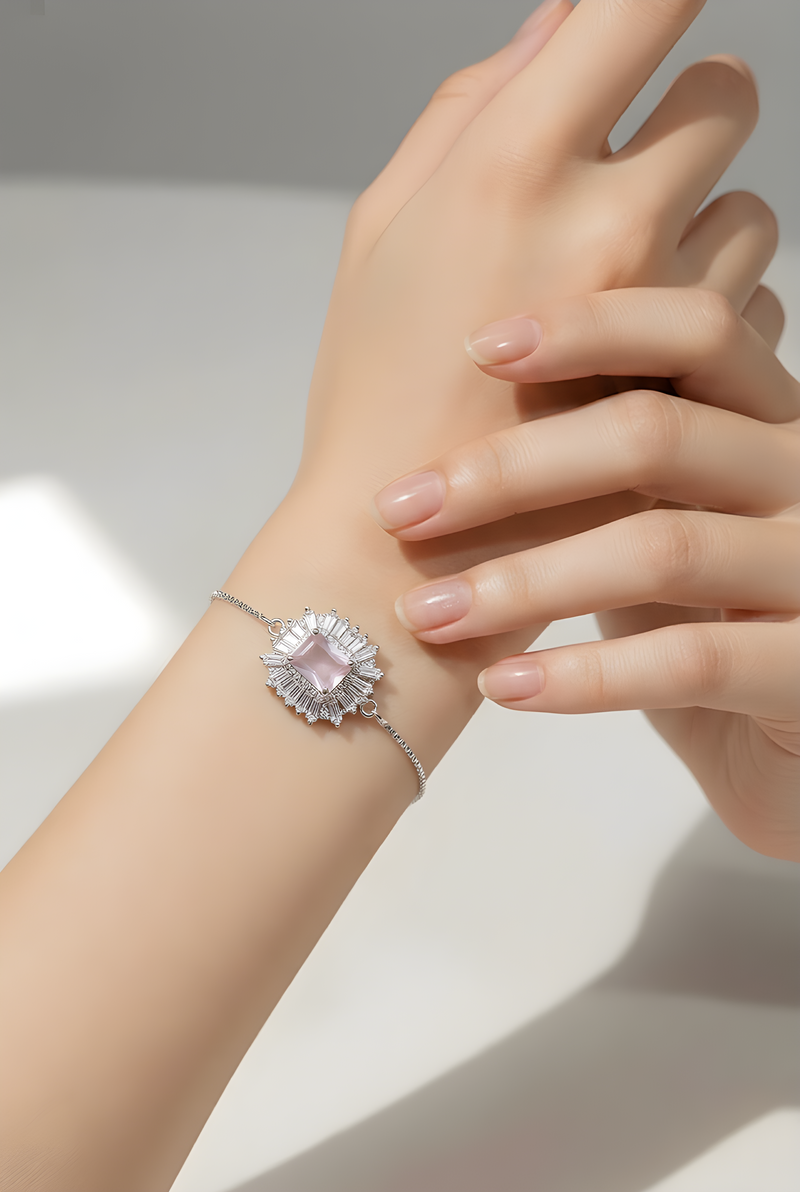 NNCB003 ZYN Royal Crystal Sunburst Bracelet