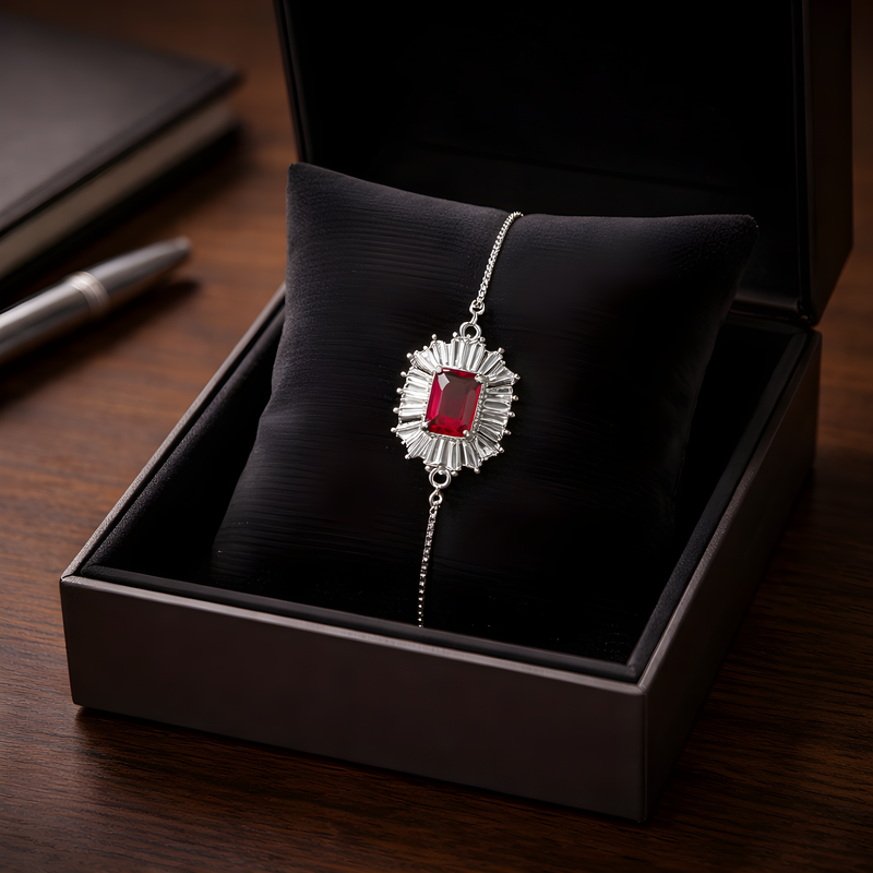 NNCB003 ZYN Royal Crystal Sunburst Bracelet