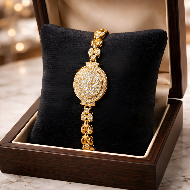 NNCB006 ZYN Royal Crystal Dial Bracelet