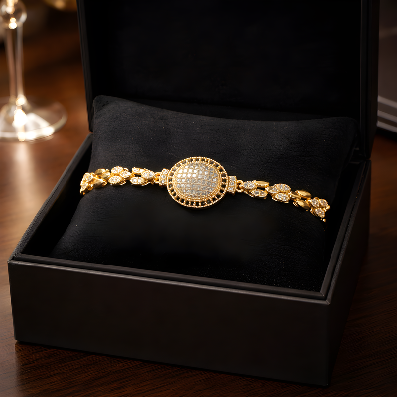 NNCB006 ZYN Royal Crystal Dial Bracelet