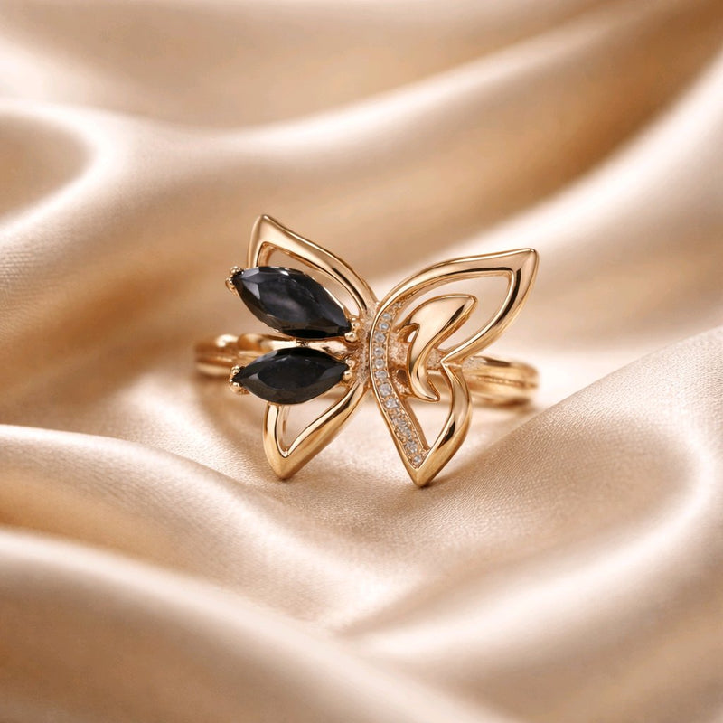 NNGR001 ZYN Butterfly Adjustable Ring