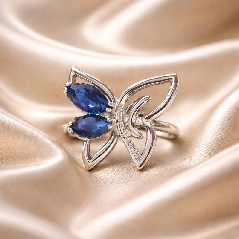 NNGR001 ZYN Butterfly Adjustable Ring