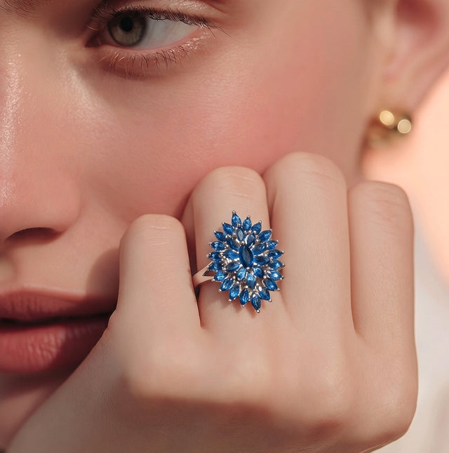 NNGR030 ZYN Leaf Stone Ring