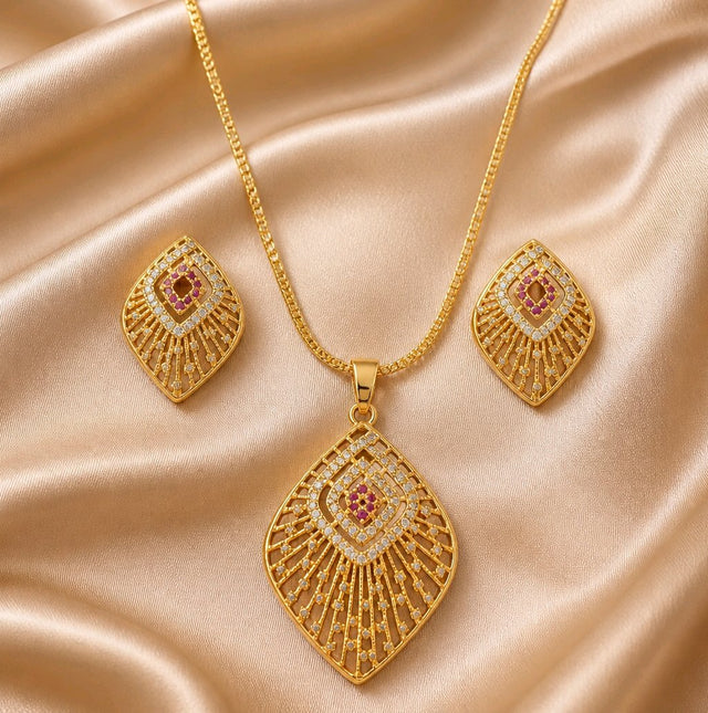 NNPS001 ZYN Royal Radiance Pendant Set