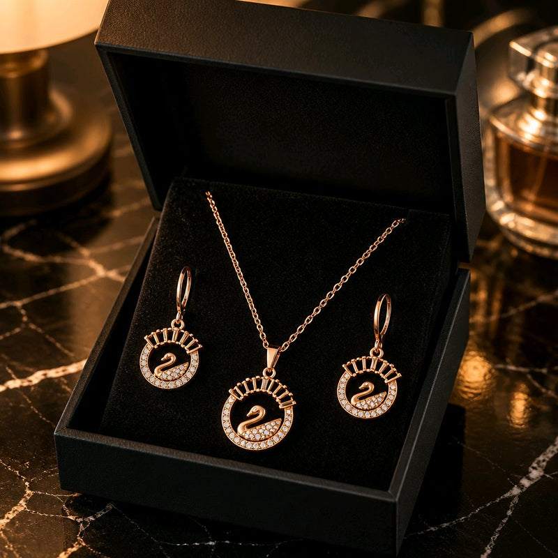 NNPS009 ZYN Swan Royale Pendant Set