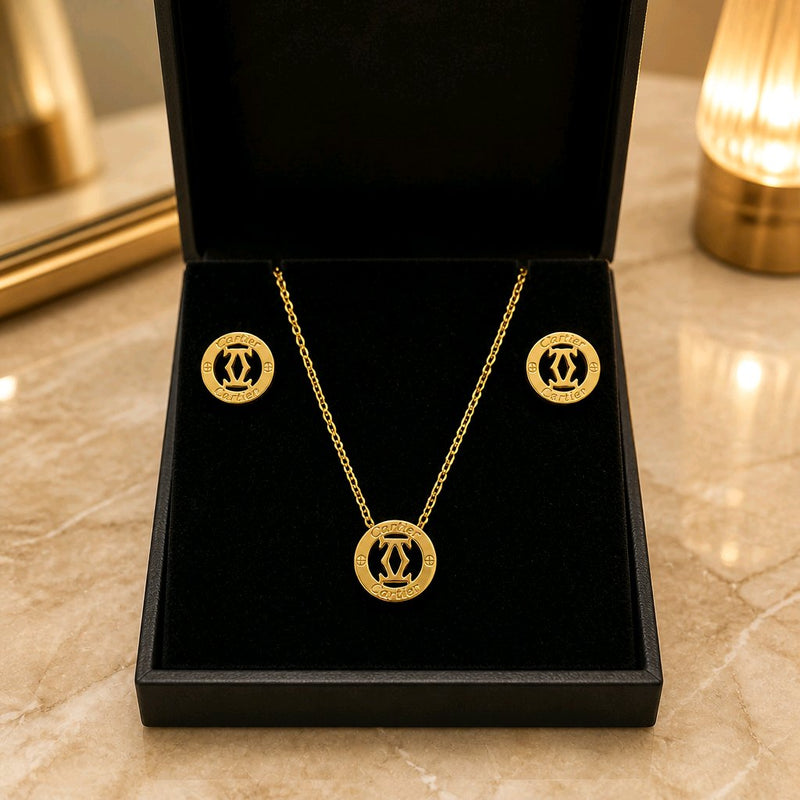NNPS013 – ZYN Classic Medallion Pendant Set