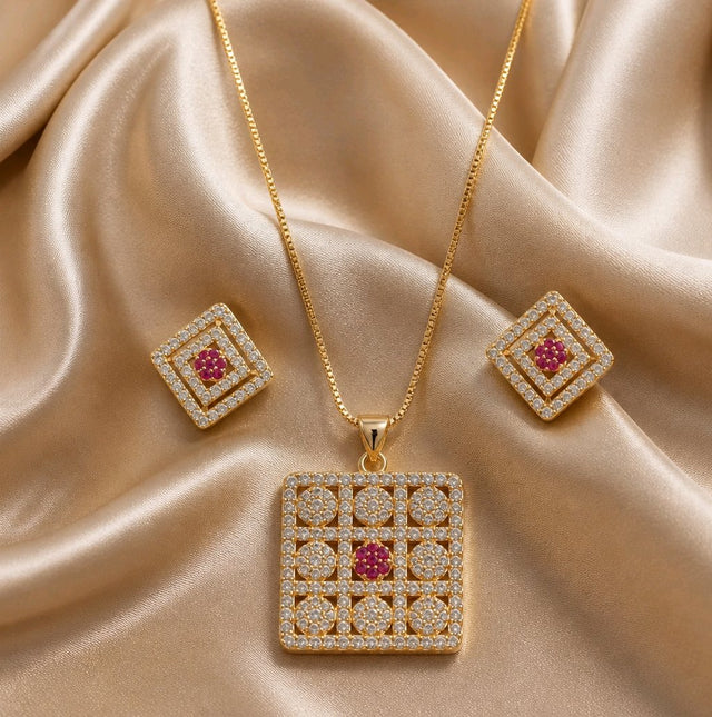NNPS020 – ZYN Royal Mosaic Pendant Set