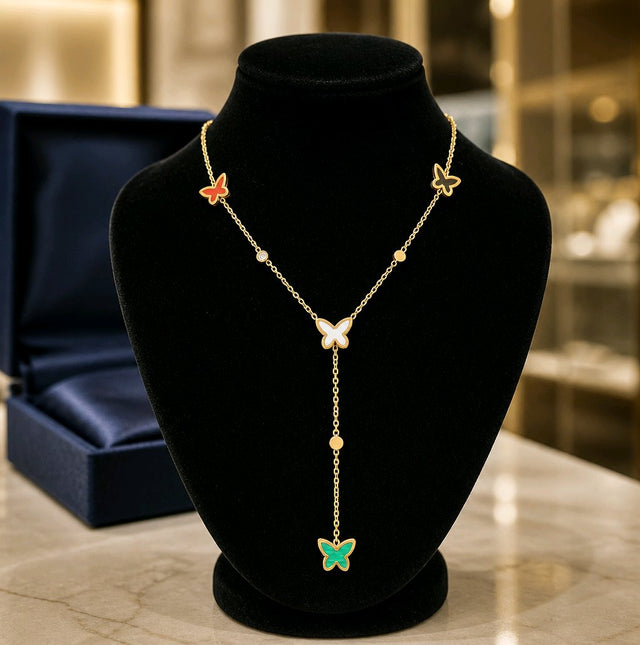 NNPN022 – ZYN Butterfly Cascade Necklace