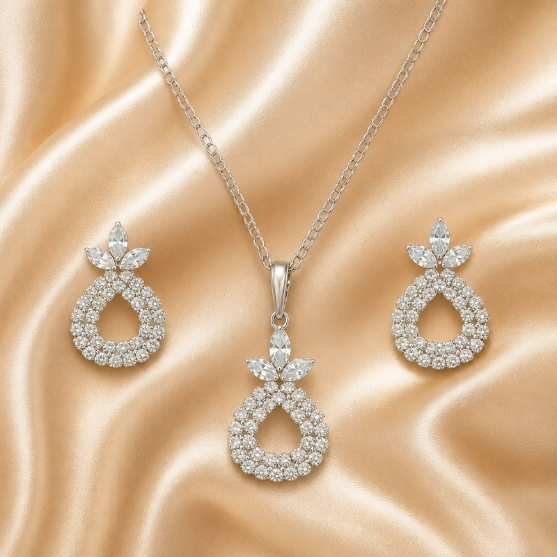 NNPS028 – ZYN Crystal Elegance Pendant Set