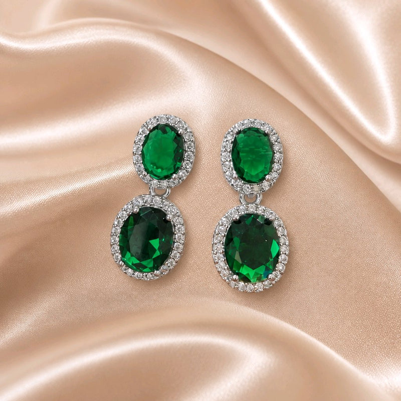 NNED061 – ZYN Blush Oval Crystal Earrings