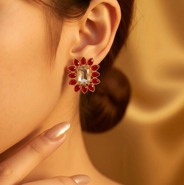 NNET023 – ZYN Ruby Bloom Ear Tops