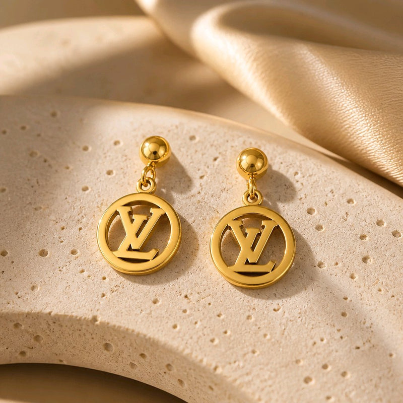NNED079 – ZYN Classic Monogram Drop Earrings