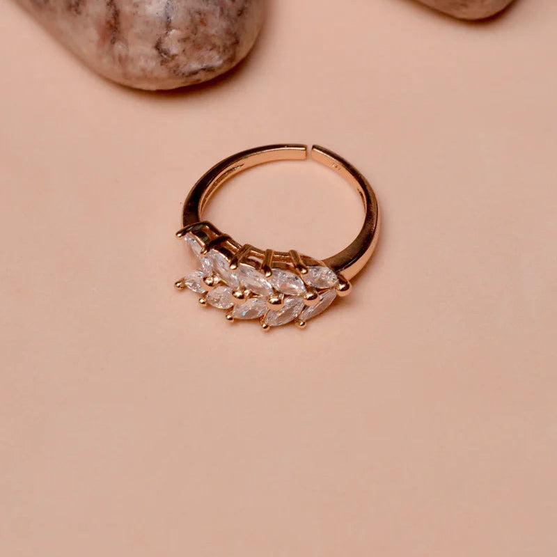 Party Wear Golden Ring