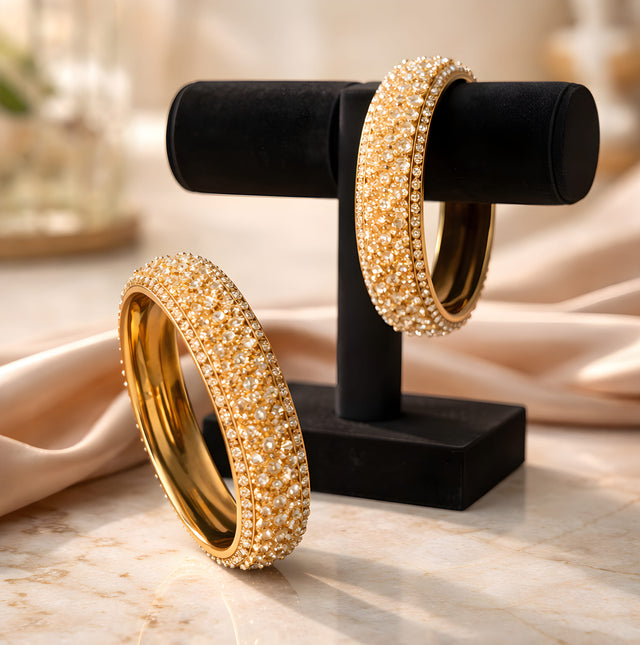 NNCK003 RZN Plan Champagne Bangles 2 Pcs