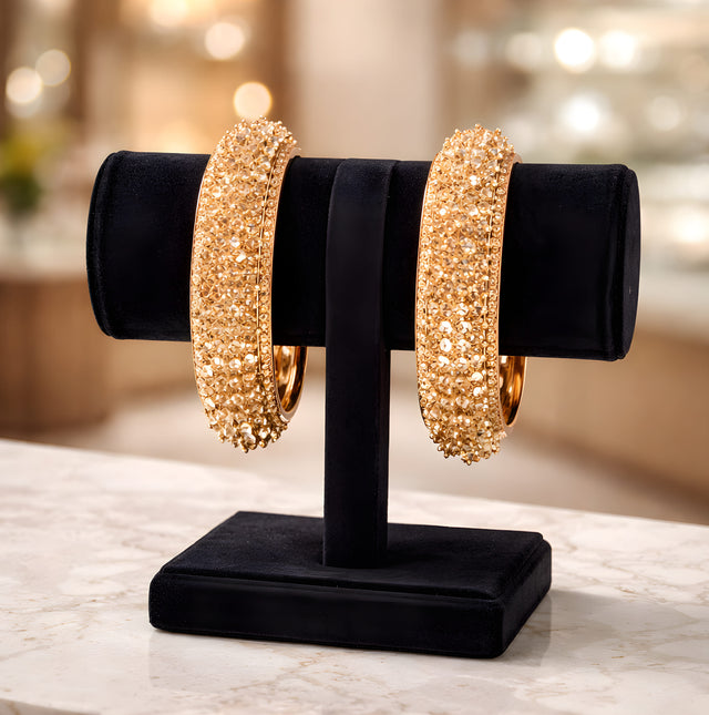 NNCK003 RZN Plan Champagne Bangles 2 Pcs