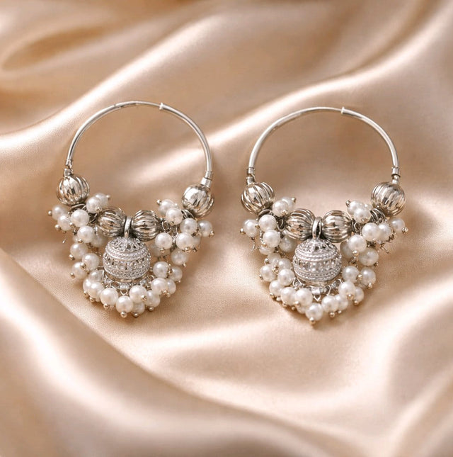 NNCJ009 ZYN Bunch Beads Jhumki