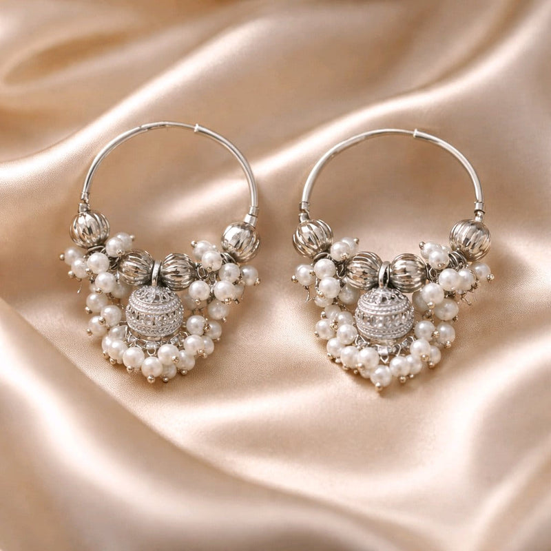 NNCJ009 ZYN Bunch Beads Jhumki