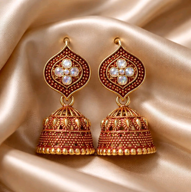 NNCJ013 ZYN Royal Tear Jhumki