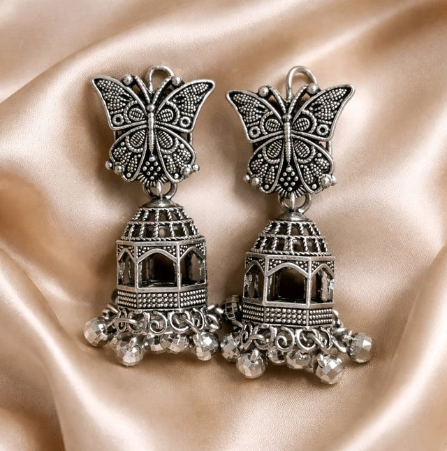 NNCJ018 ZYN Butterfly Dome Jhumki
