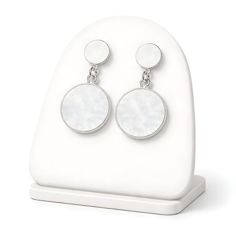 NNED019 ZYN Round Drop Earrings