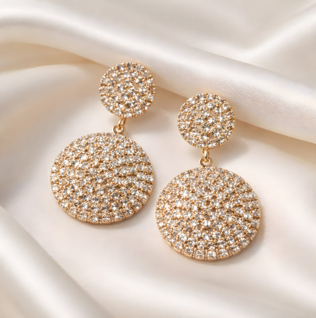 NNED021 ZYN Round Drop Earrings