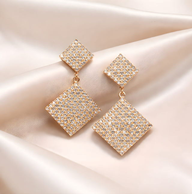 NNED024 ZYN Square Drop Earrings