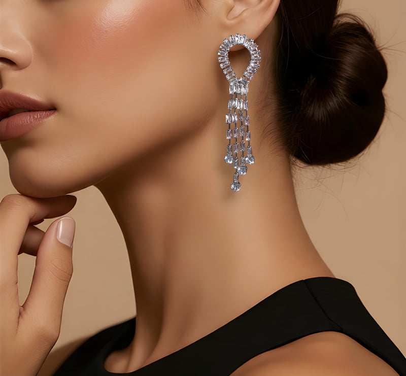 NNED029 ZYN Octopus Tassels Drop Earrings