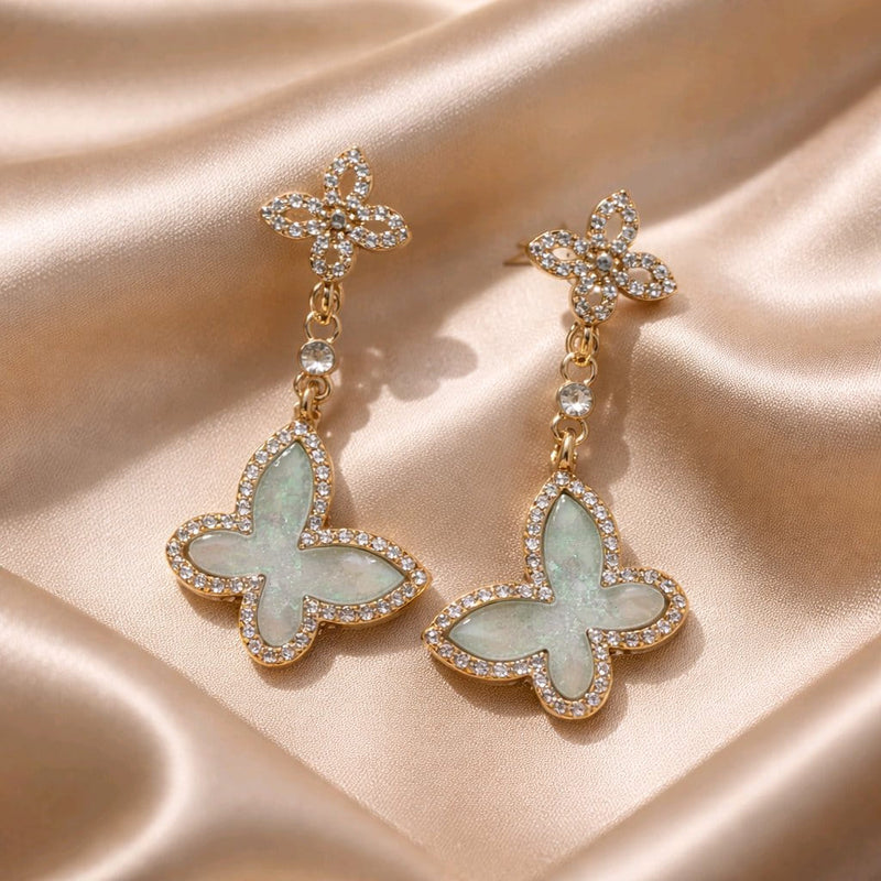 NNED050 ZYN Butterfly Drop Earrings