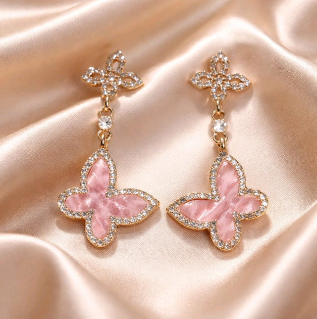 NNED050 ZYN Butterfly Drop Earrings