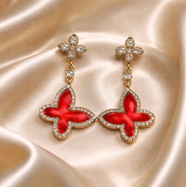 NNED050 ZYN Butterfly Drop Earrings