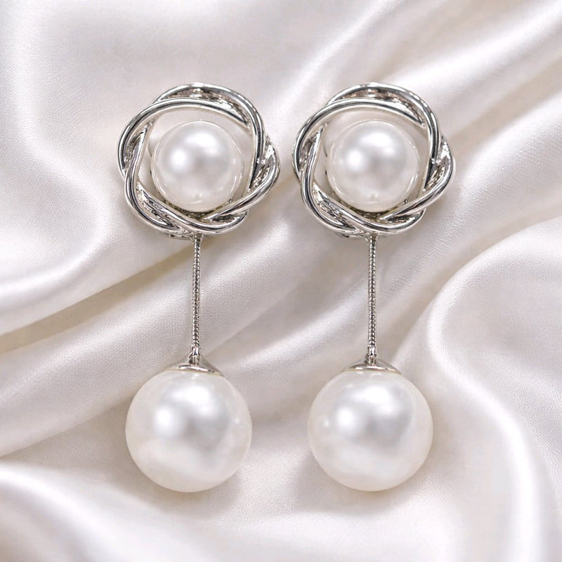 NNED054 ZYN Pearl Drop Earrings
