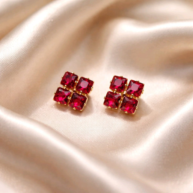 NNET014 ZYN Crystal Cluster Ear Tops