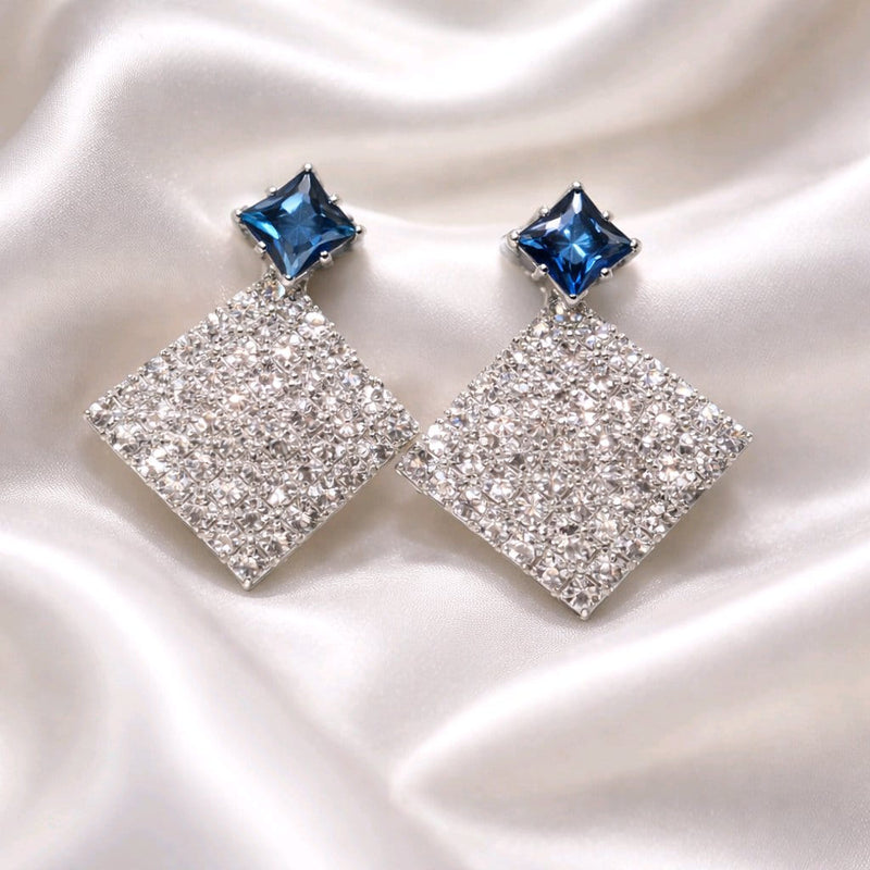 NNET017 ZYN Trendy Square Ear Tops
