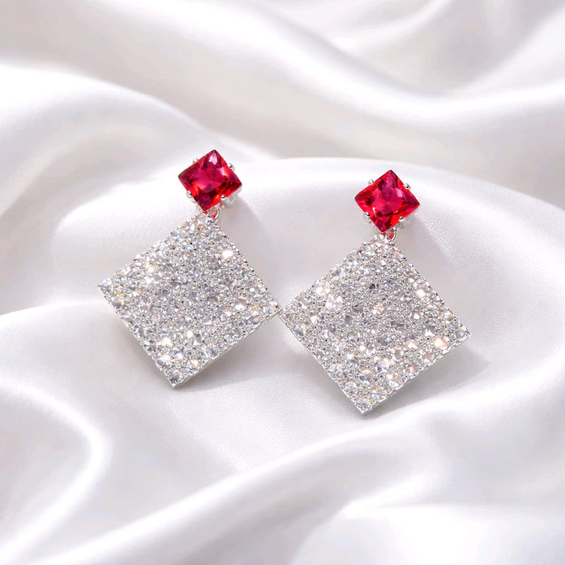 NNET017 ZYN Trendy Square Ear Tops