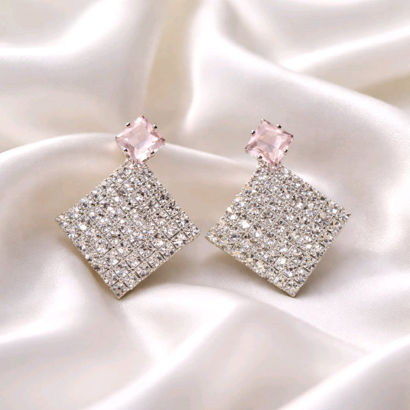 NNET017 ZYN Trendy Square Ear Tops