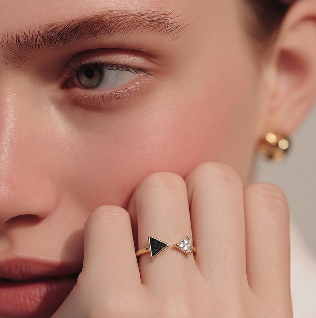 NNGR004 ZYN Triangle Adjustable Ring
