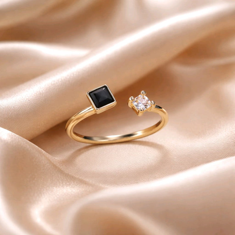 NNGR006 ZYN Square Adjustable Ring