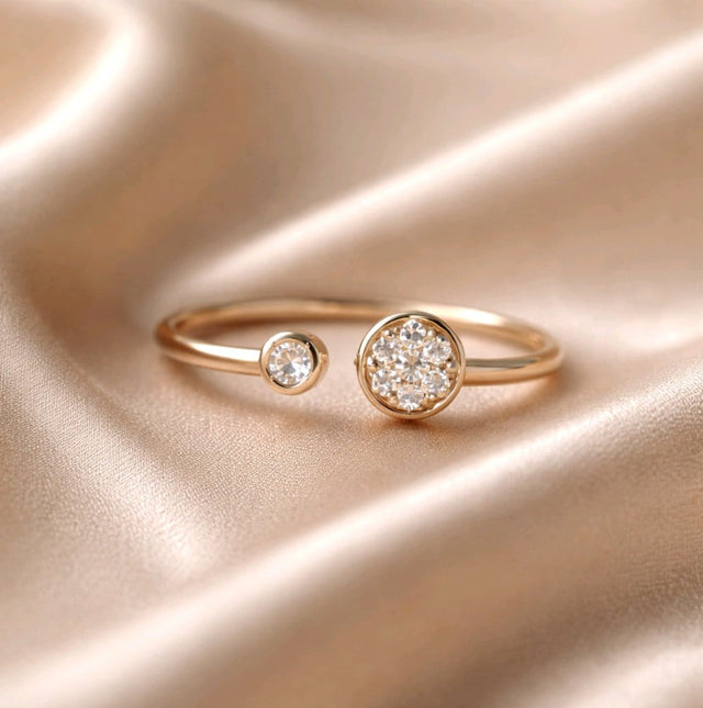 NNGR013 ZYN Shiny Round Adjustable Ring