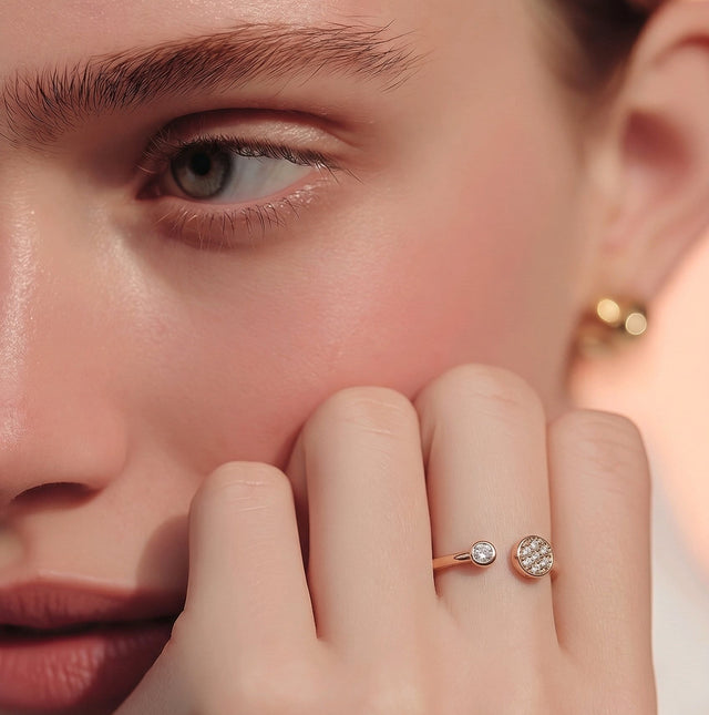 NNGR013 ZYN Shiny Round Adjustable Ring