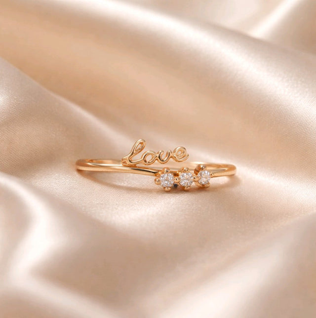 NNGR014 ZYN Love Adjustable Ring