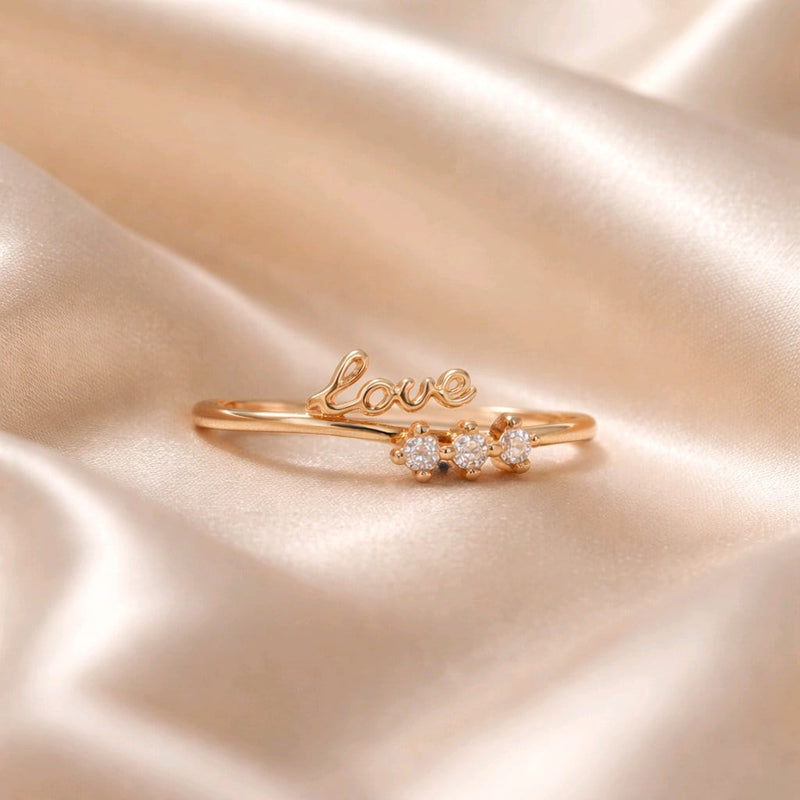 NNGR014 ZYN Love Adjustable Ring
