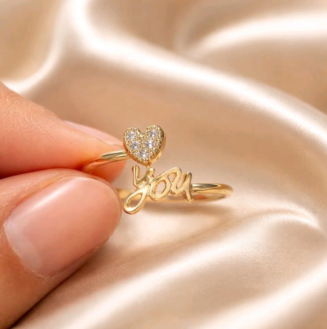 NNGR019 ZYN Love You Adjustable Ring