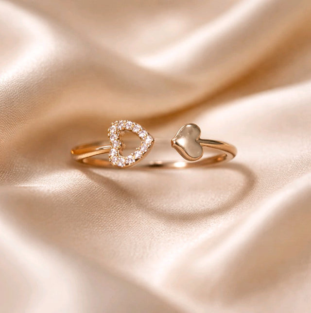 NNGR020 ZYN Heart Adjustable Ring